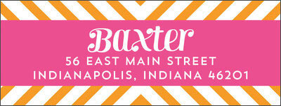 Chevron Return Address Labels